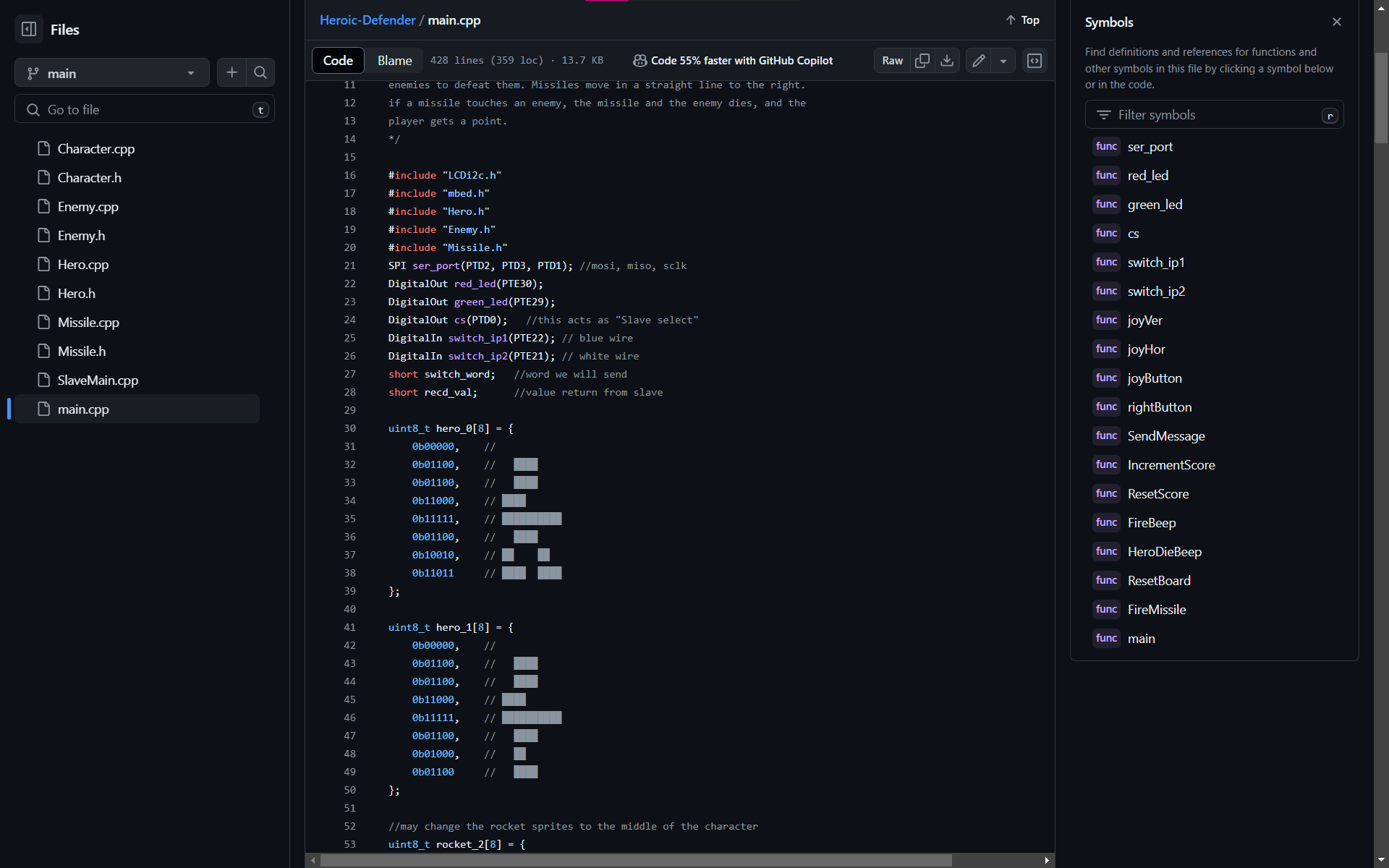Heroic Defender Github page