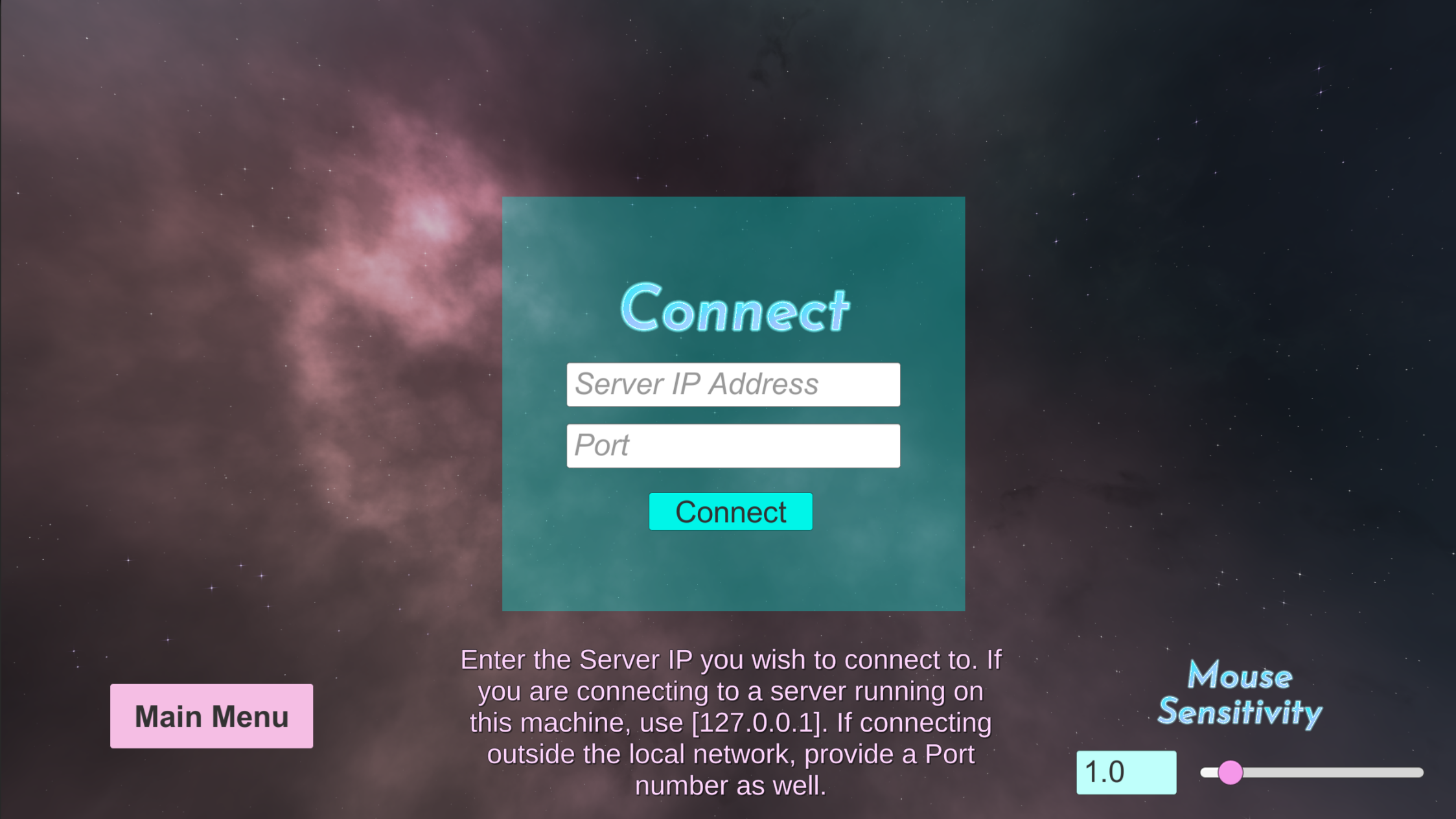 A screenshot of the Pullrope Connect screen